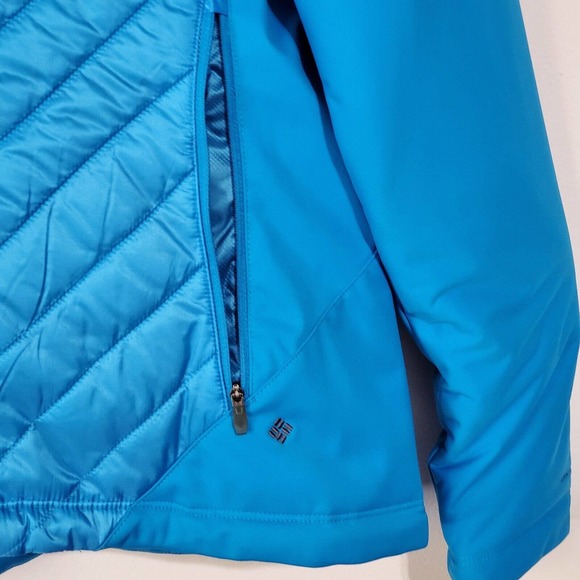 Columbia Womens Omni-Heat Chic Technique Jacket Compass‎ Blue Sz L - Picture 6 of 9